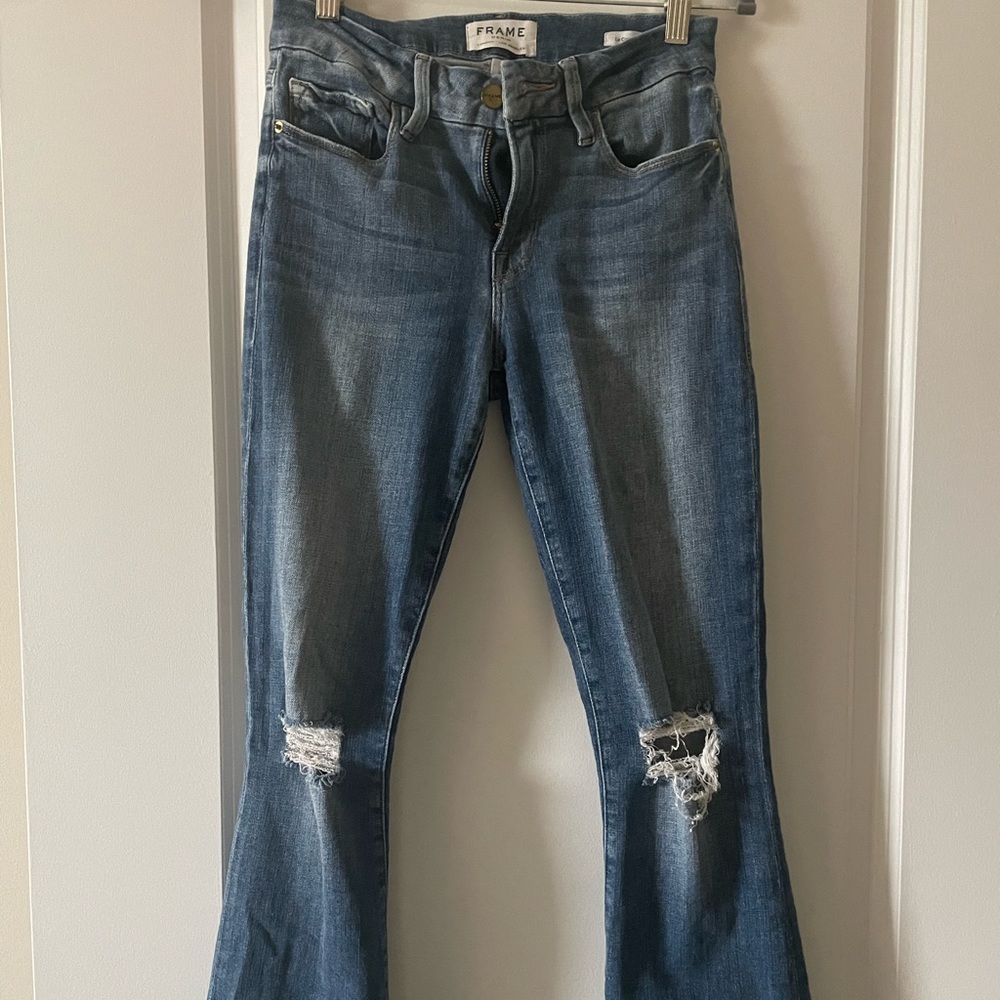 Frame boot cut jeans